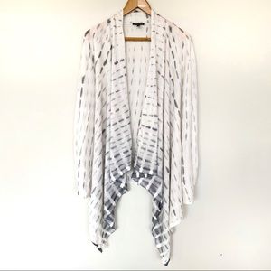 Eileen Fisher Cascading Wrap Cardigan Tie Dye